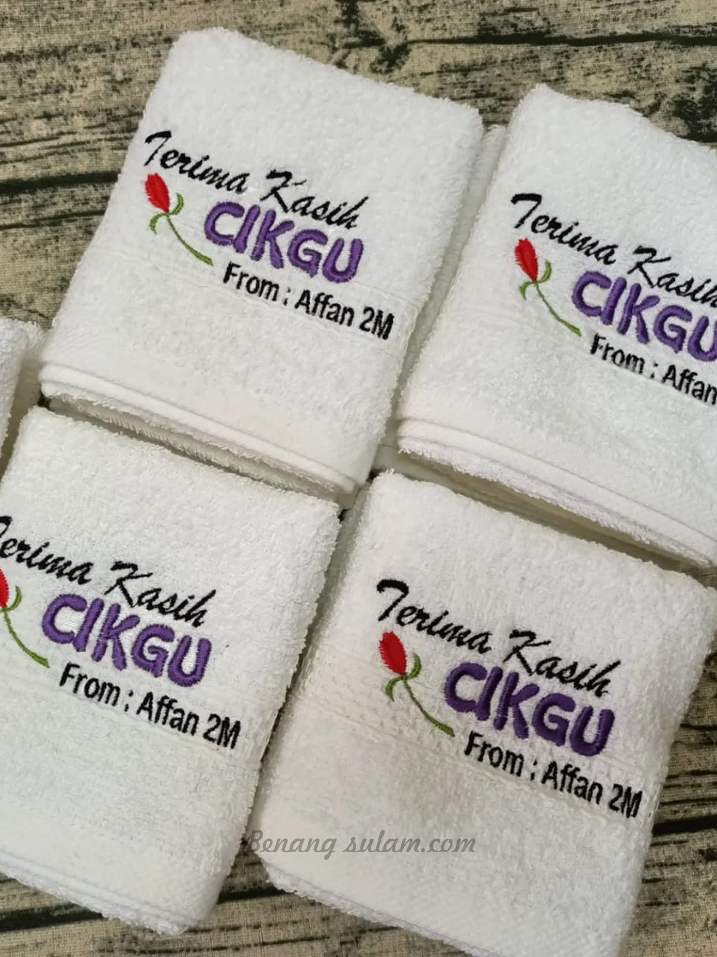 Custom Embroidery Hand Towel